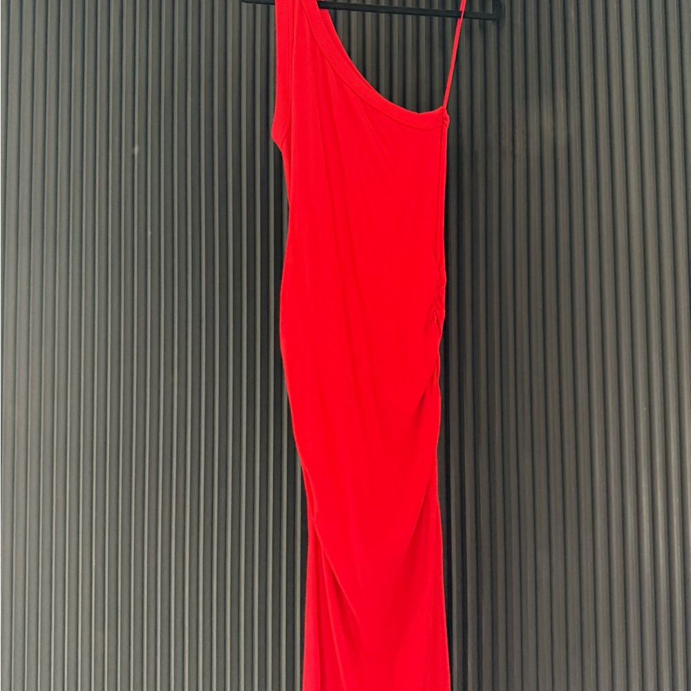 Michael Stars Red one shoulder Dress
